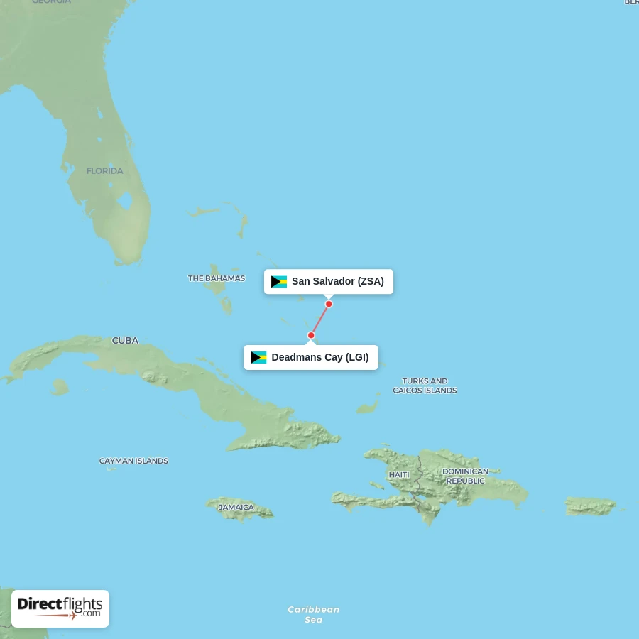 LGI - ZSA route map