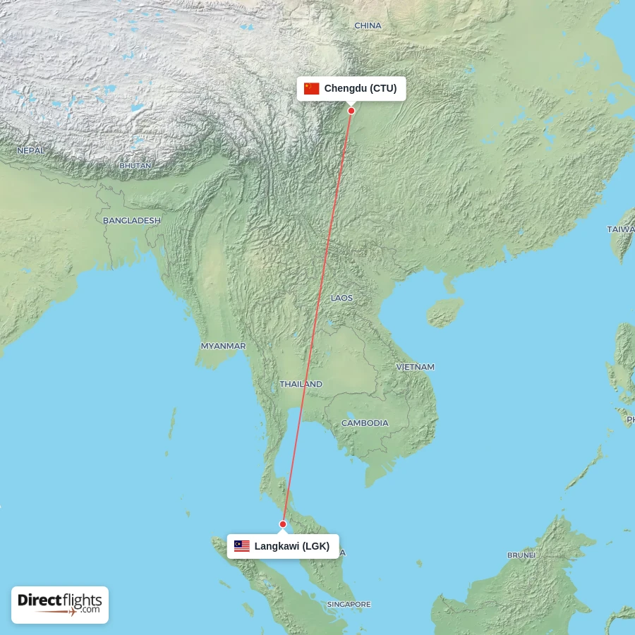 LGK - CTU route map