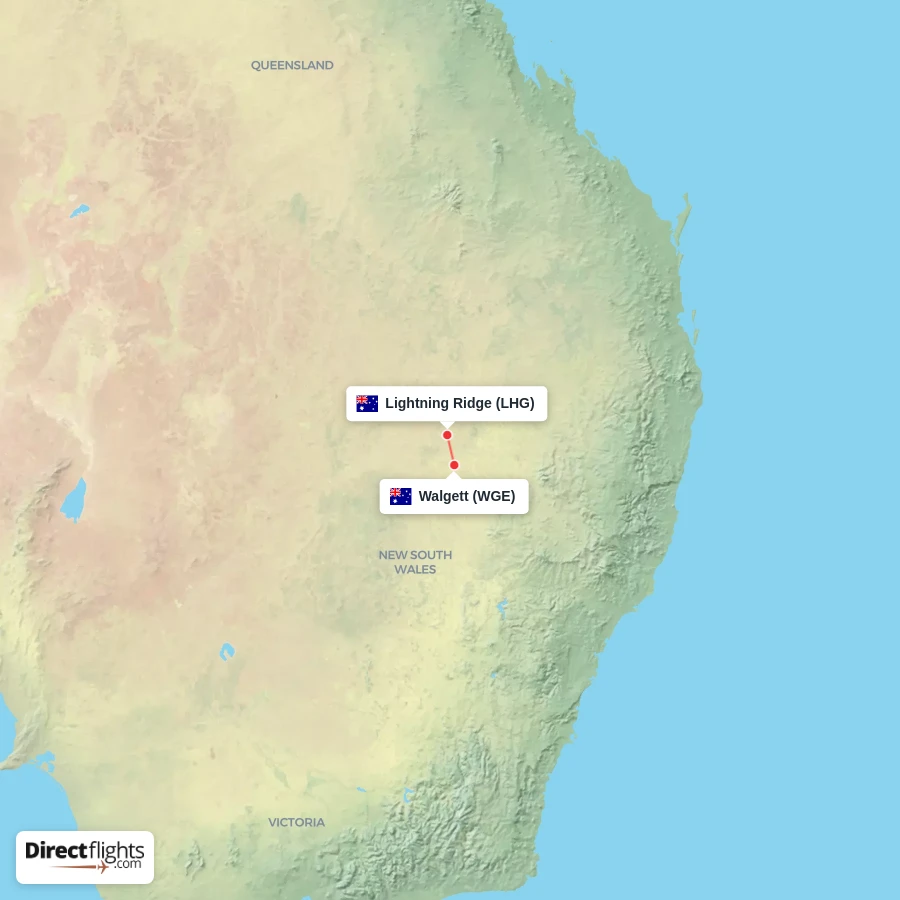 LHG - WGE route map