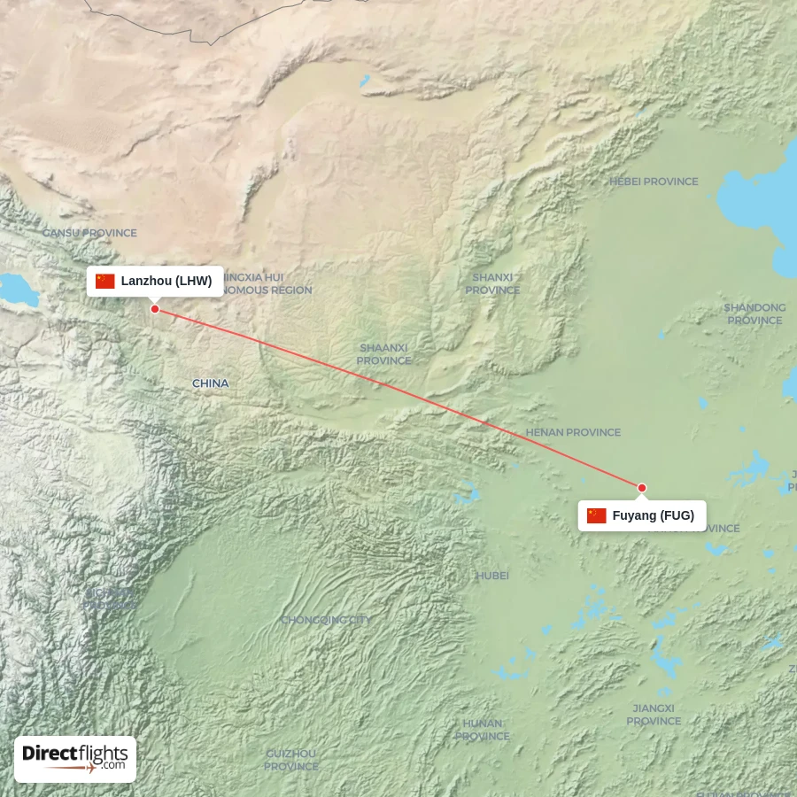LHW - FUG route map