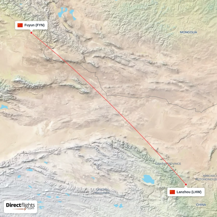 LHW - FYN route map
