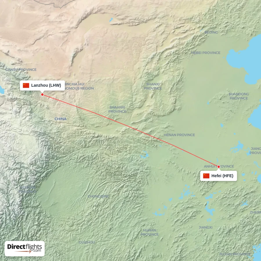 LHW - HFE route map