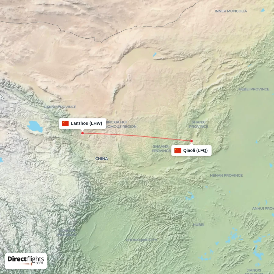 LHW - LFQ route map