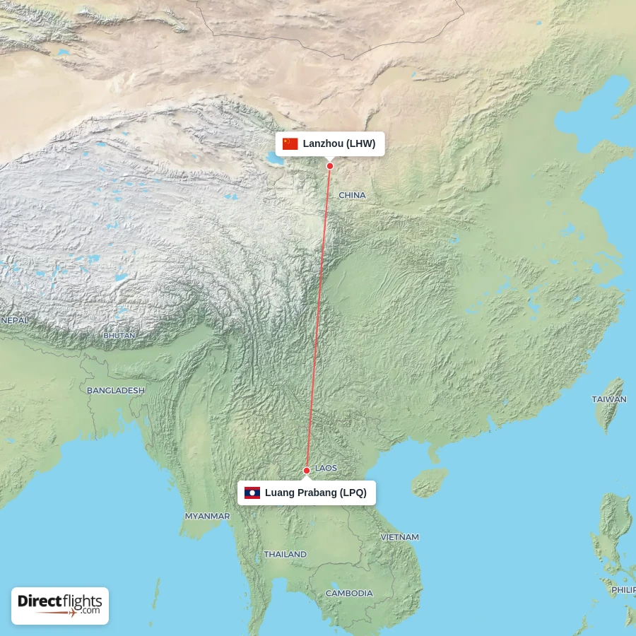 LHW - LPQ route map