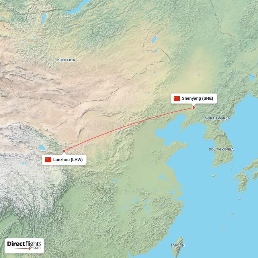 LHW - SHE route map