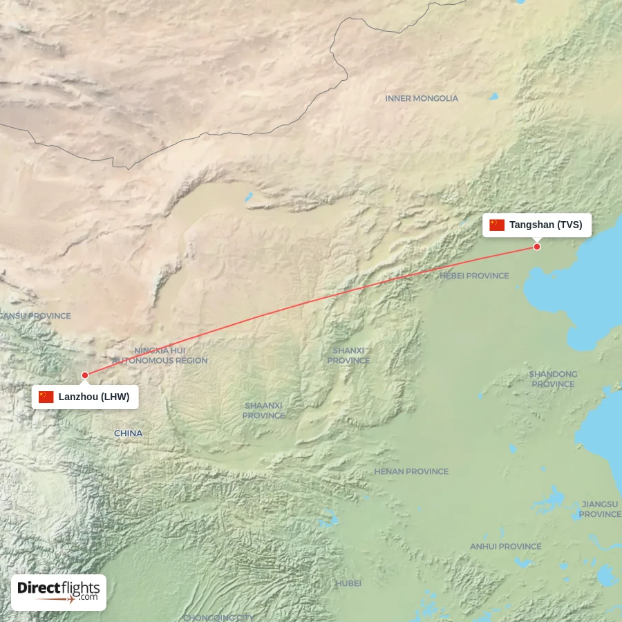 LHW - TVS route map