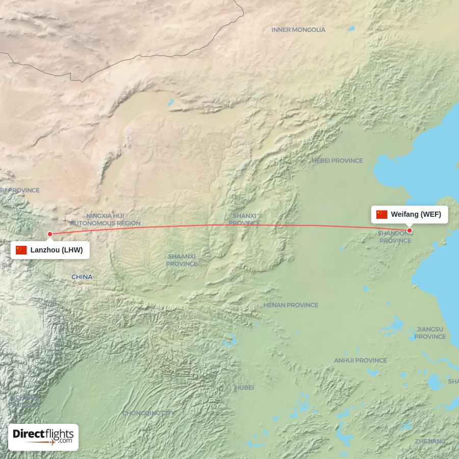 LHW - WEF route map