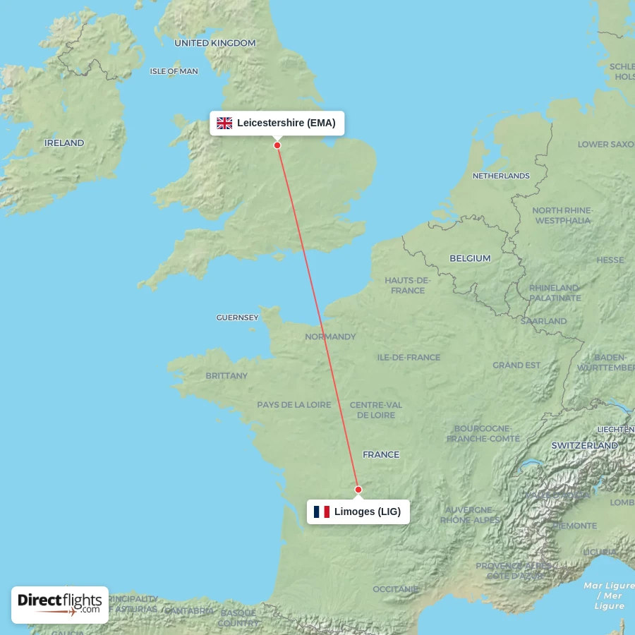 LIG - EMA route map