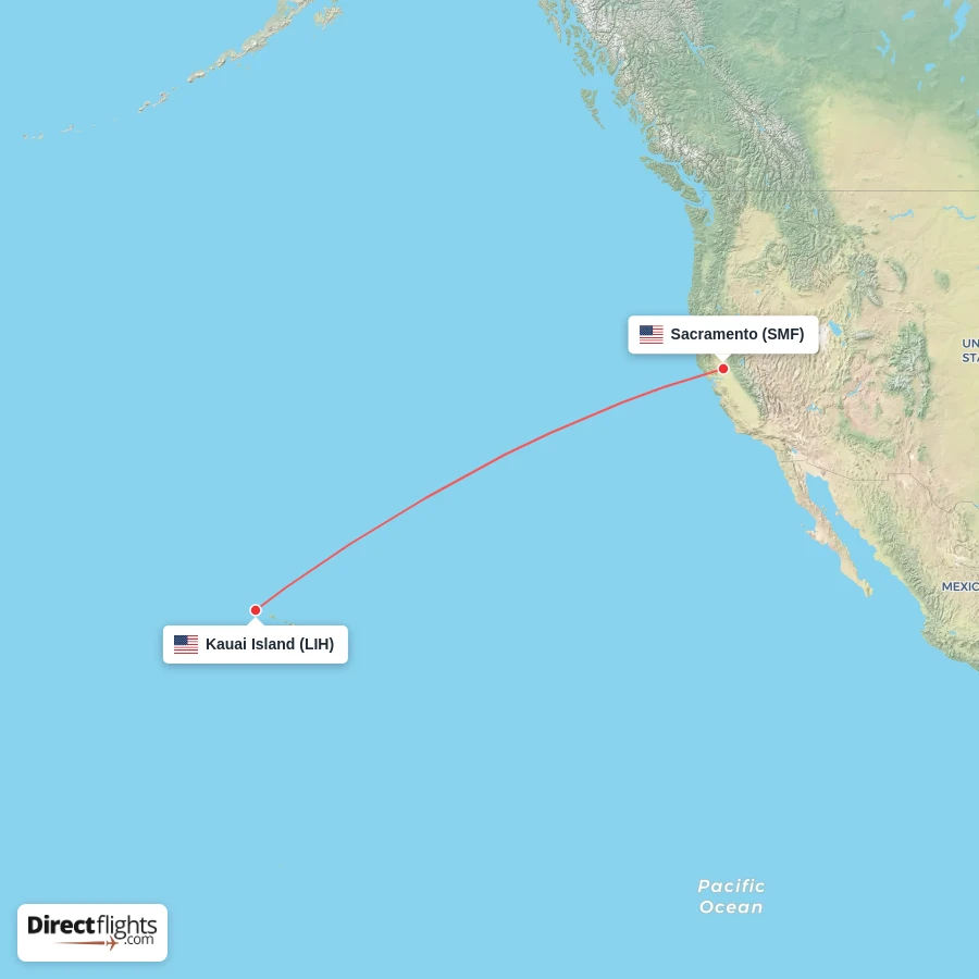 LIH - SMF route map