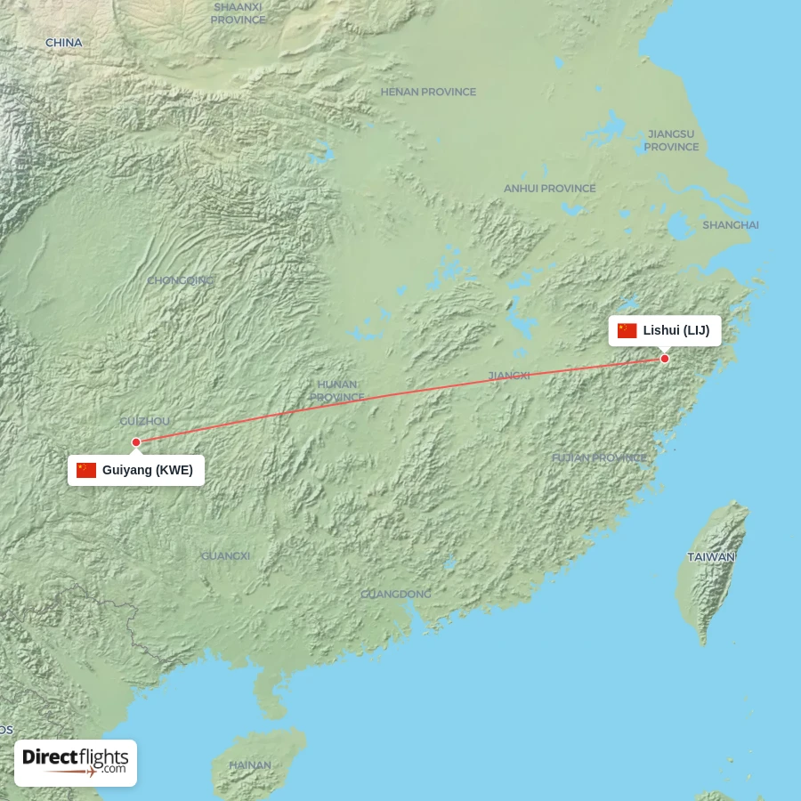 LIJ - KWE route map