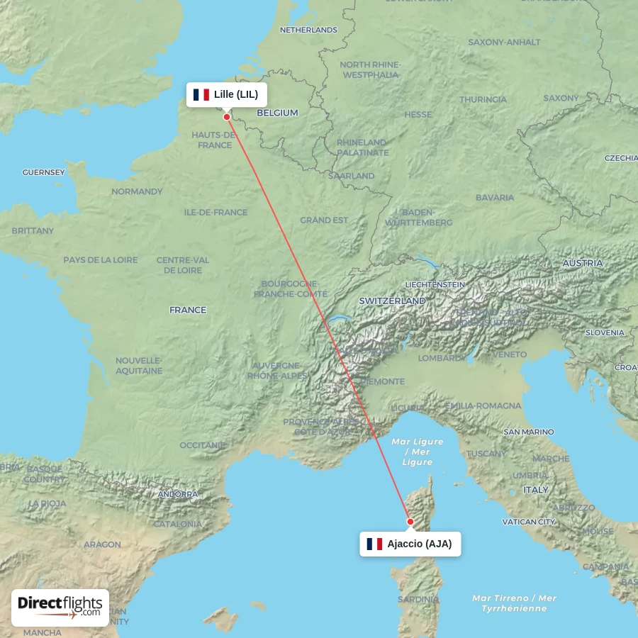 LIL - AJA route map