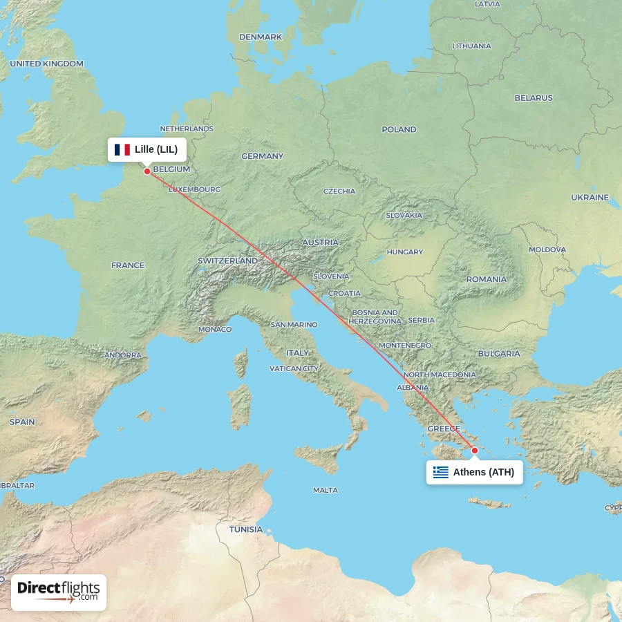 LIL - ATH route map