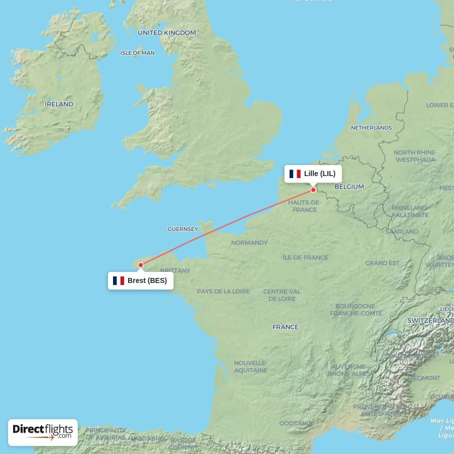 LIL - BES route map