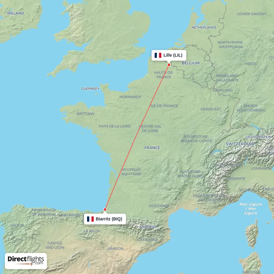 LIL - BIQ route map