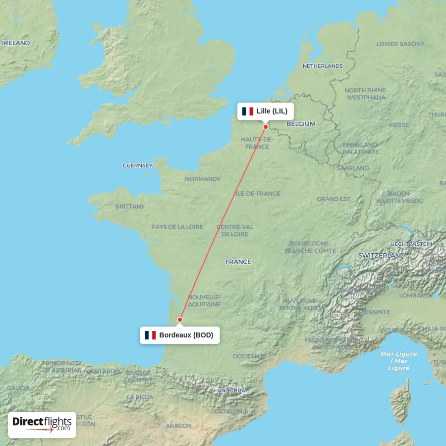 LIL - BOD route map