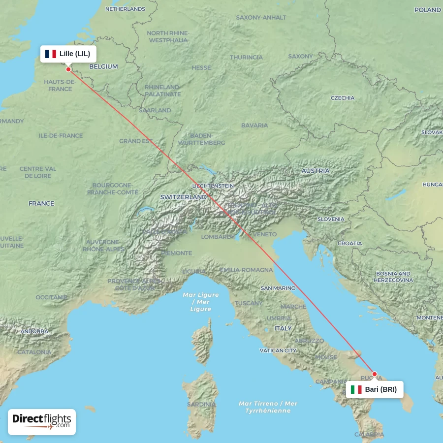 LIL - BRI route map