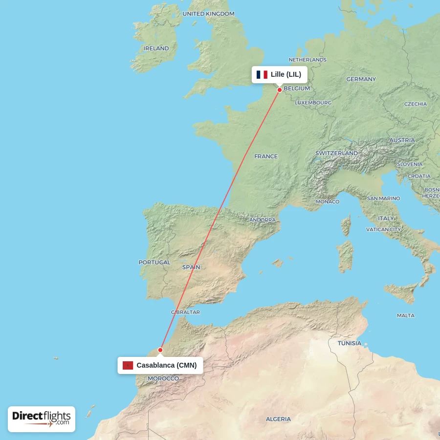 LIL - CMN route map