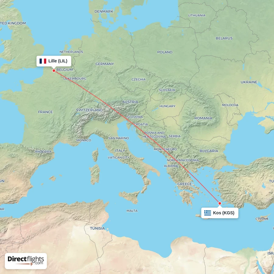 LIL - KGS route map