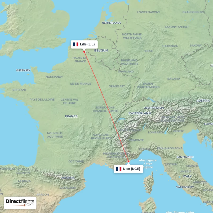 LIL - NCE route map
