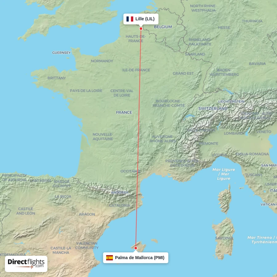 LIL - PMI route map
