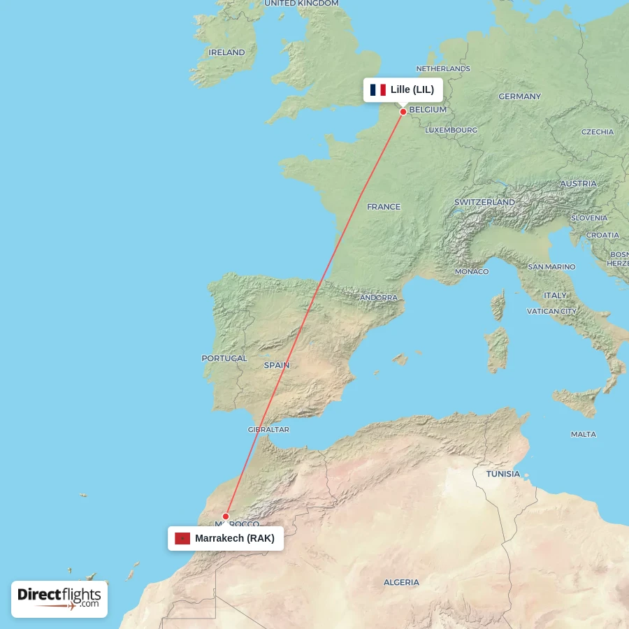 LIL - RAK route map