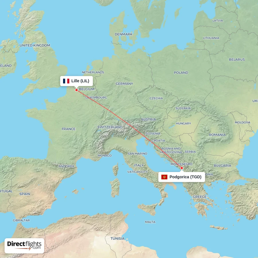 LIL - TGD route map