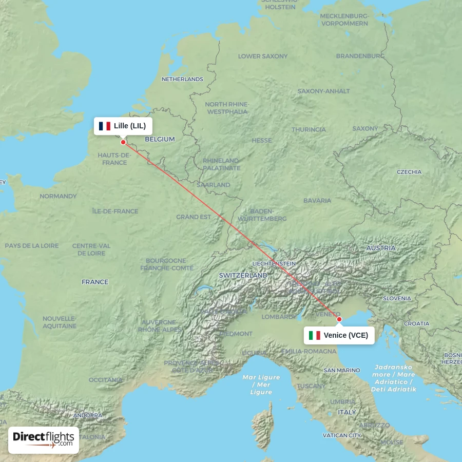 LIL - VCE route map
