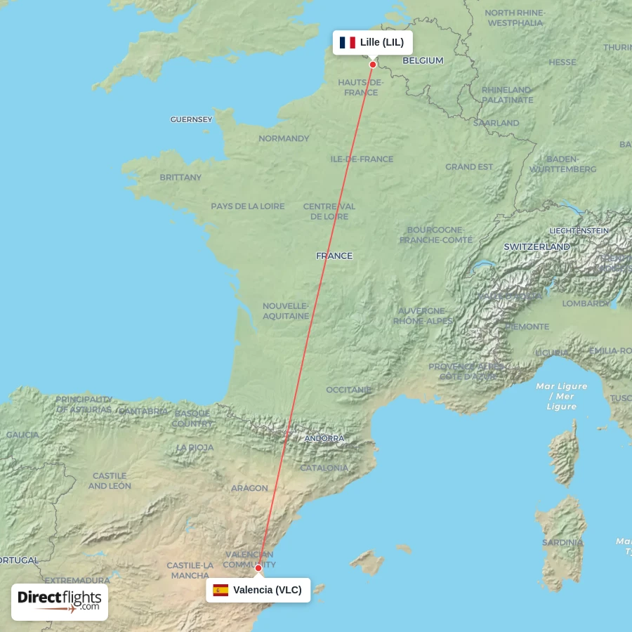 LIL - VLC route map