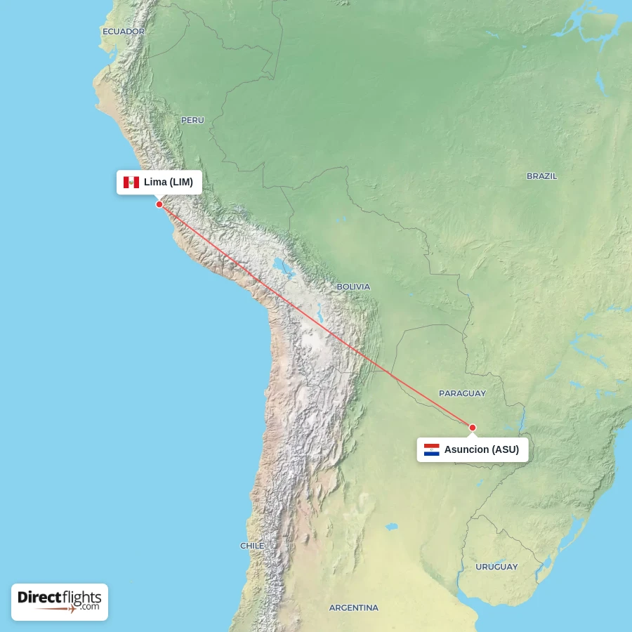 LIM - ASU route map