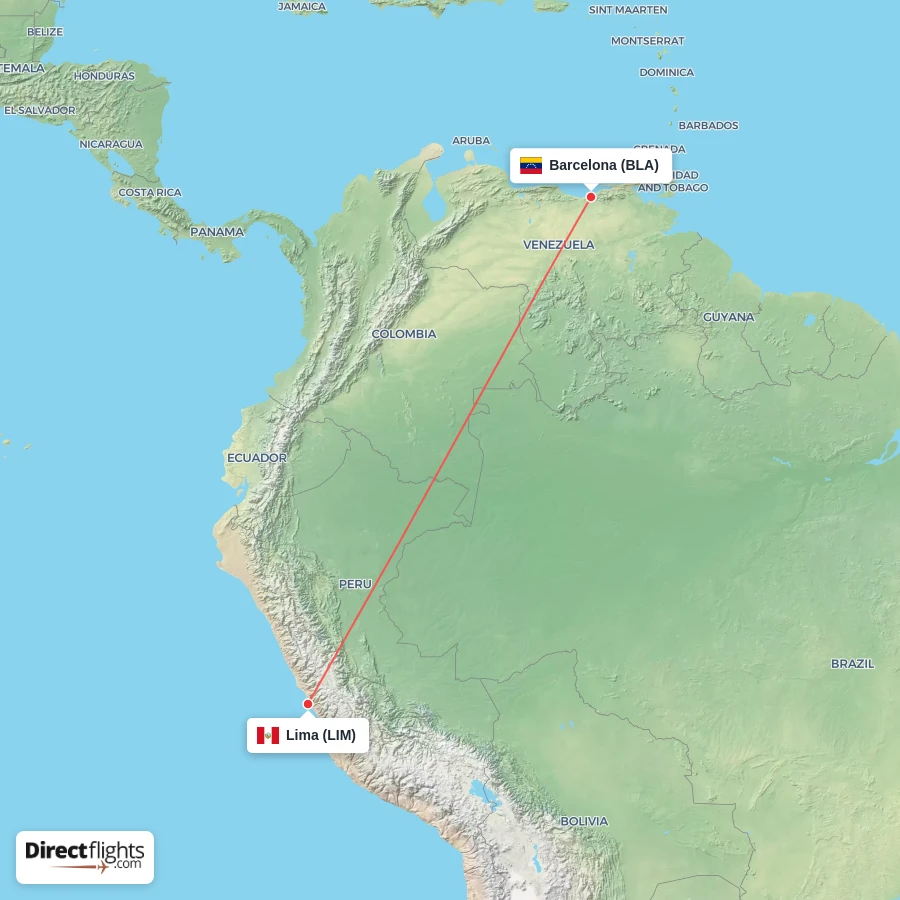 LIM - BLA route map