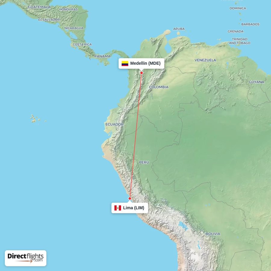 LIM - MDE route map