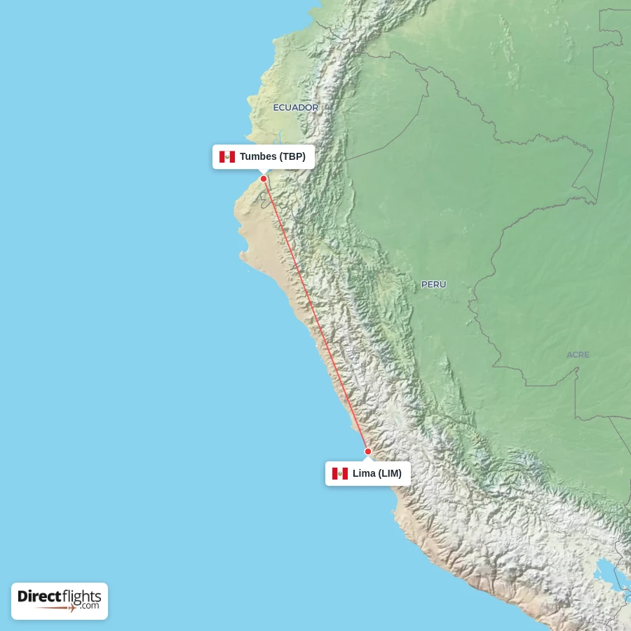 LIM - TBP route map