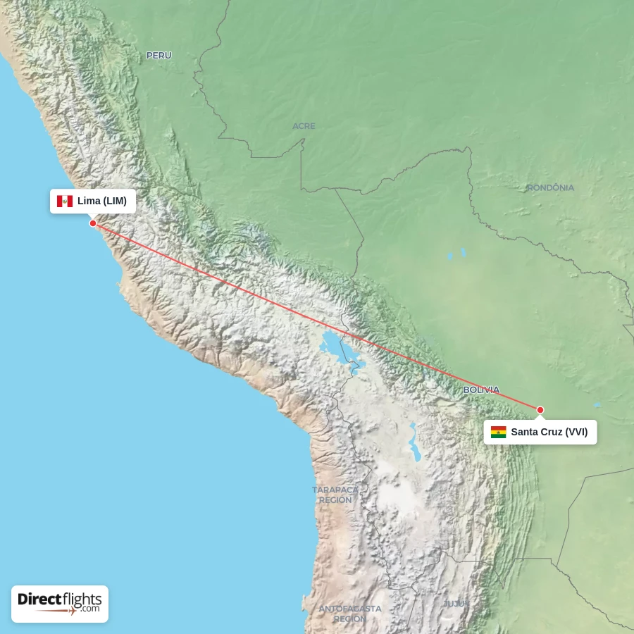 LIM - VVI route map