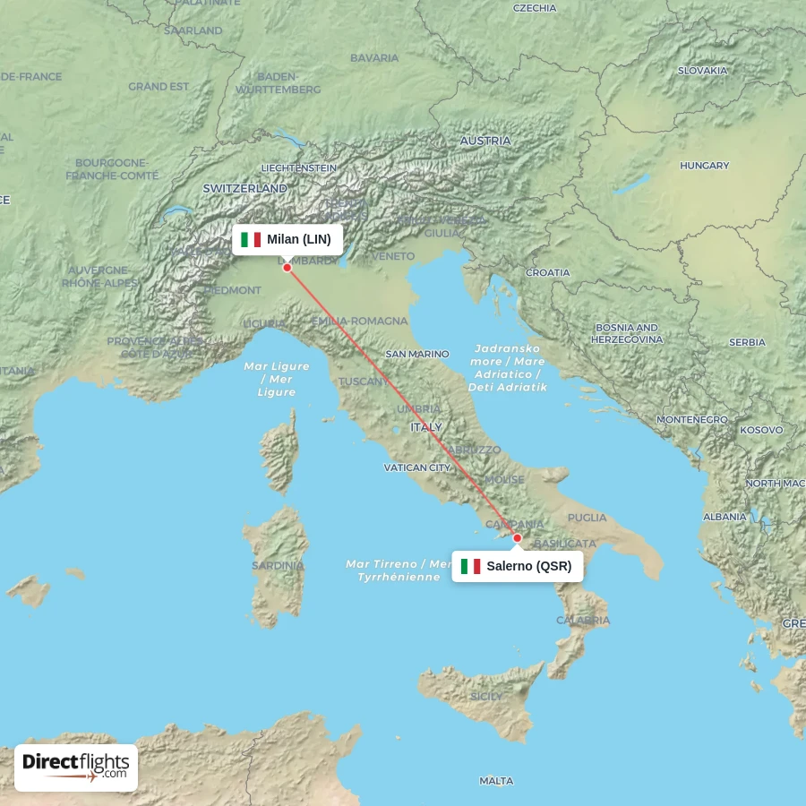 LIN - QSR route map