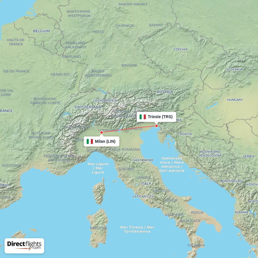 LIN - TRS route map