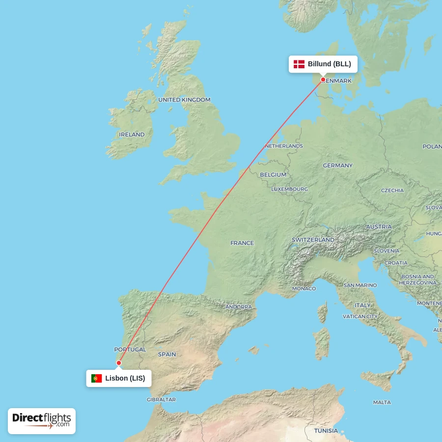 LIS - BLL route map