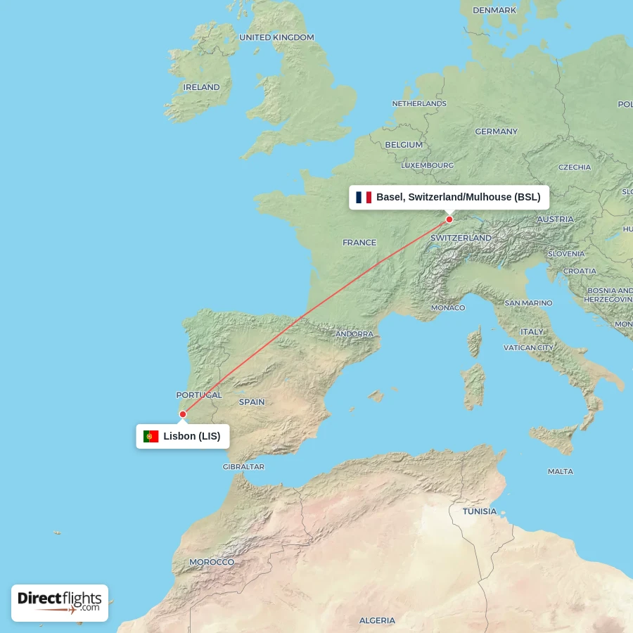 LIS - BSL route map