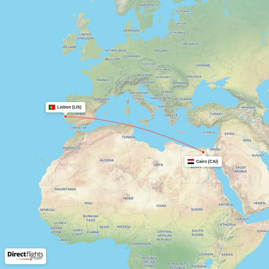 LIS - CAI route map