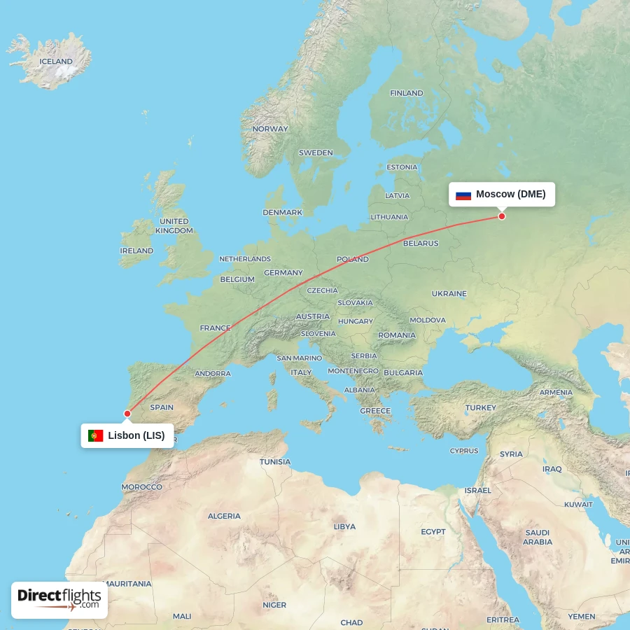 LIS - DME route map