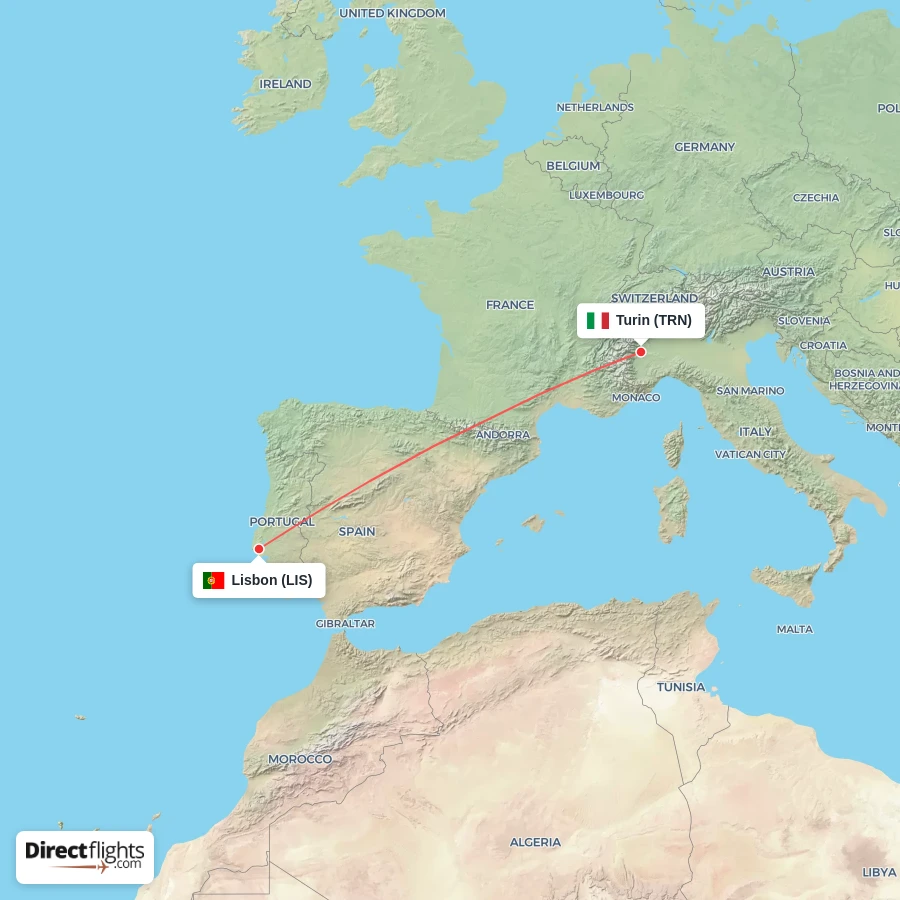 LIS - TRN route map