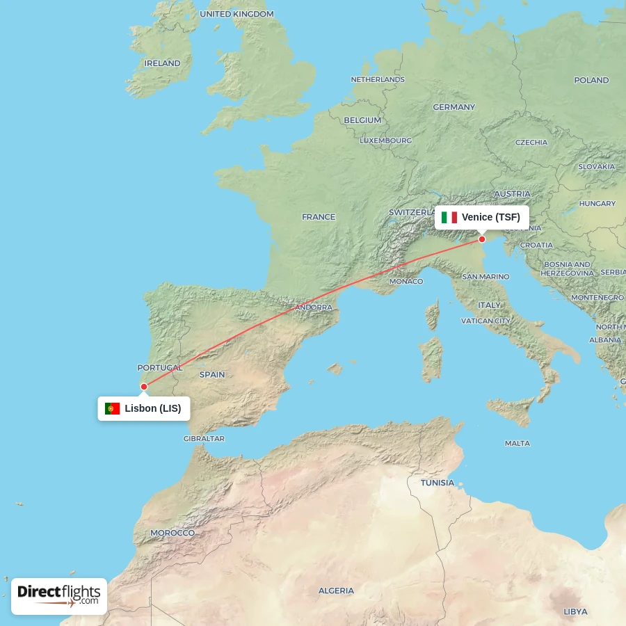 LIS - TSF route map