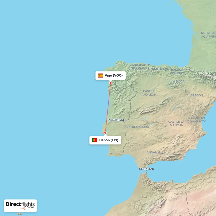 LIS - VGO route map
