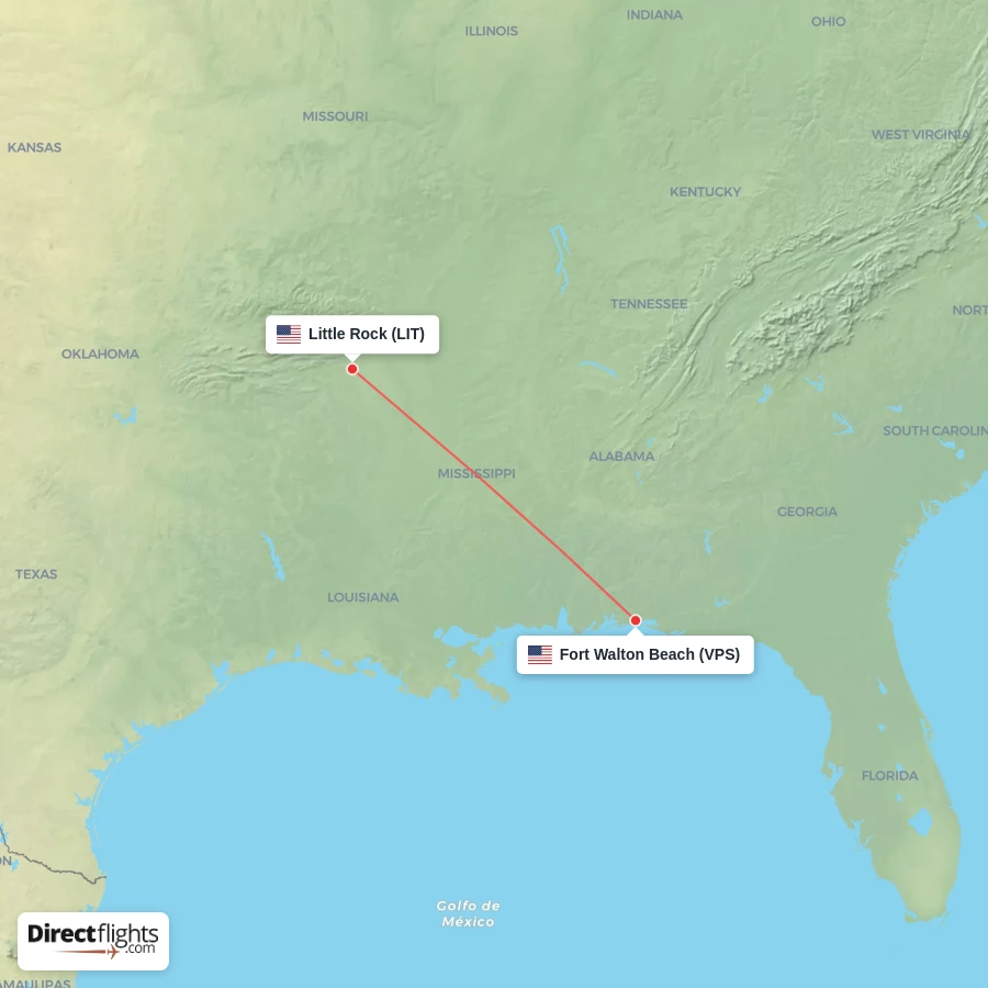 LIT - VPS route map