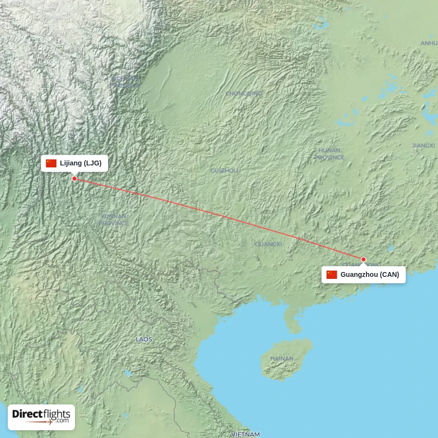 LJG - CAN route map