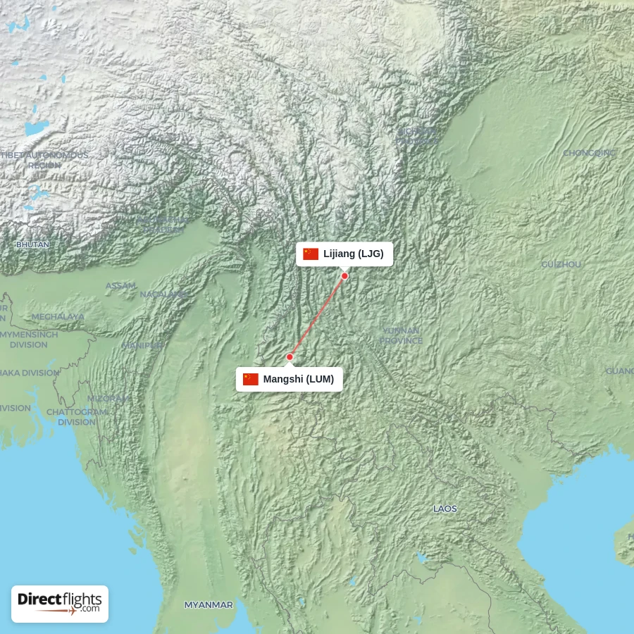 LJG - LUM route map