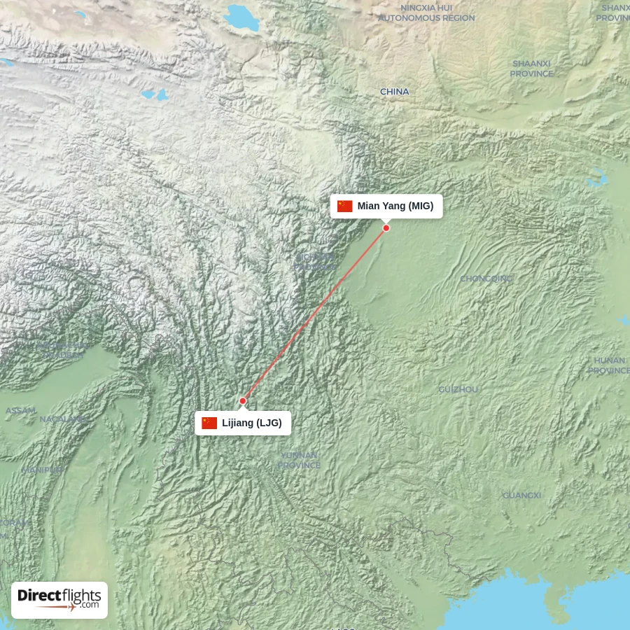 LJG - MIG route map