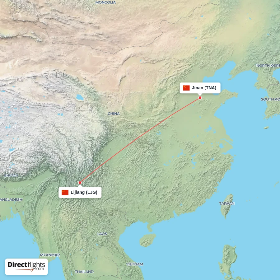 LJG - TNA route map