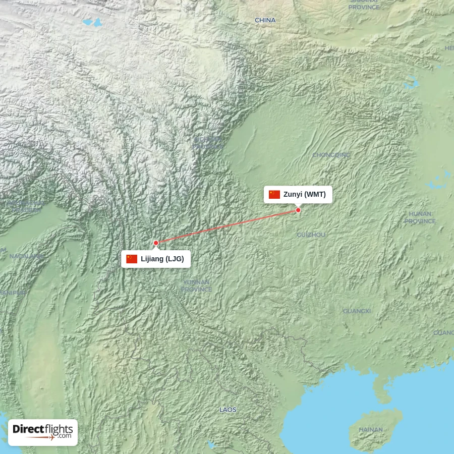 LJG - WMT route map