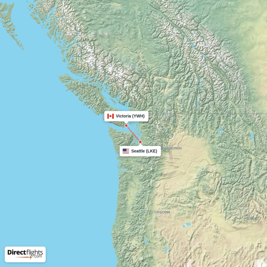 LKE - YWH route map