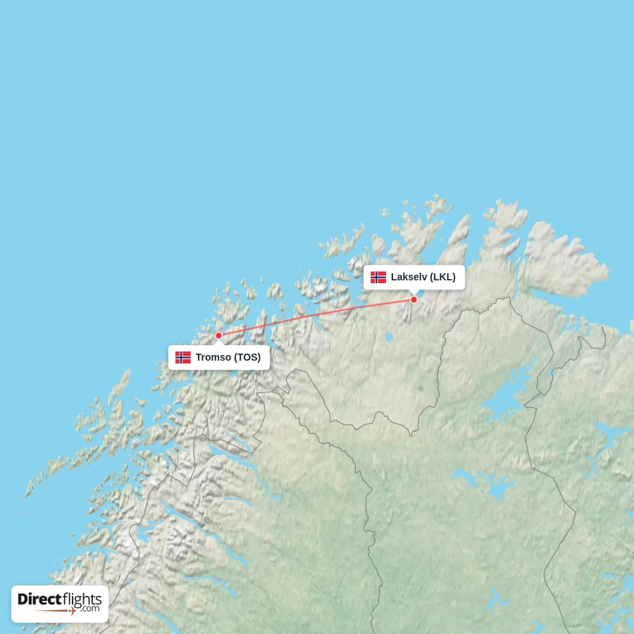 LKL - TOS route map